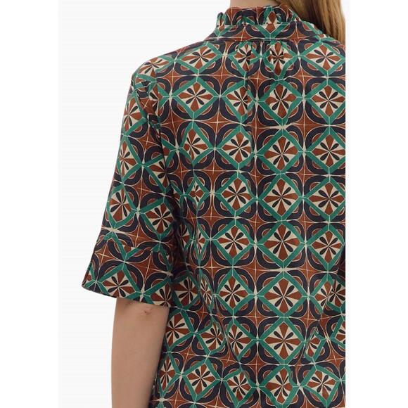 NEW ENTRO natalie midi dress in brown - Picture 3 of 4